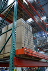 Netting Secured to Pallet Stops